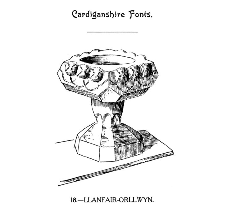 Cardiganshire Fonts - Llanfair-Orllwyn